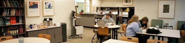 Students working inside the LOH 120 Writing Center Space